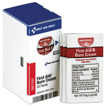 First Aid Only™ Refill For Smartcompliance General Business Cabinet, Burn Cream, 0.9g Packets, 20-box freeshipping - TVN Wholesale